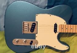 Rare New Fender Tenor Tele Telecaster Electric 4 String Guitar Lake Placid Blue