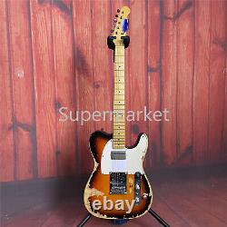 Relic Sunburst TL Electric Guitar Classic Solid Body 6 String Maple Fretboard