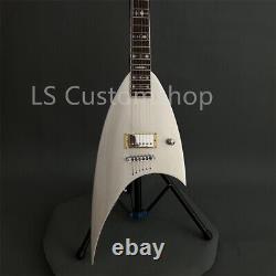 Roswell Rhoads Electric Guitar String Thru Body Metallic Silver Special Shape