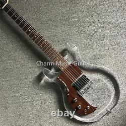 Solid Body Custom Left-Handed Electric Guitar Fast Ship Acrylic Body 6 Strings