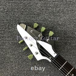 Solid Body Electric Guitar V Shape Mahogany Body 6 Strings Chrome Hardware