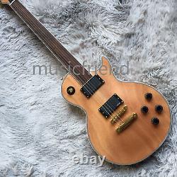 Solid Body Natural 6 String Electric Guitar Factory EMG Bridges Basswood Body