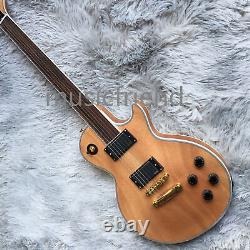 Solid Body Natural 6 String Electric Guitar Factory EMG Bridges Basswood Body