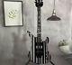 Solid Body Synyster Gates Custom Electric Guitar HH Pickup Black&White Pinstripe