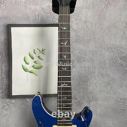 Solid Custom Shop Blue Electric Guitar Fast Ship HH Pickups 6 Strings Maple Neck
