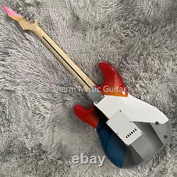 Solid Multicolor Electric Guitar Fast Ship Water Transfer Printing Maple Neck