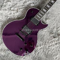 Special Crack Style Electric Guitar Pink Purple Color HH Pickup 6 Strings