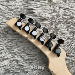 Special Shape 6 String Electric Guitar HH Pickups Maple Neck Black Hardware