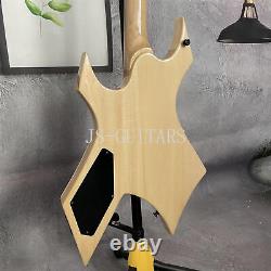 Special Shape 6 String Electric Guitar Warlock Extreme Solid Body Black Part