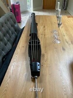 Stagg 3/4 Electric Double Bass Outfit Metallic Black