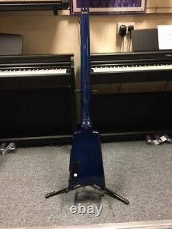 Steinberger XT-25 Quilt Top Standard 5 String Electric Bass Trans Blue