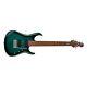 Sterling by Music Man JP157FM TL 7 String, Flame Top, Teal Electric Guitar