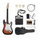 Stylish Solid Wood Electric Guitar-21 Frets 6 Strings+Accessories-Right Handed