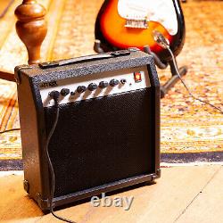 Sunburst Full Size Electric Guitar Starter Kit Set 4/4 with 40W Combo Amplifier