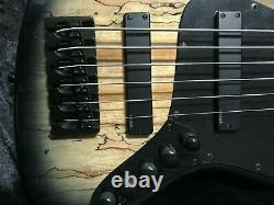 Swing Jazz 6 Black Burst 6 Strings Electric Bass Guitar