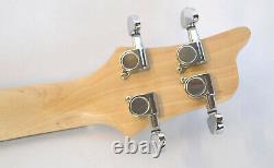 Tenor Ukulele Electric Solid Body Steel Strings Twin Pickup Stratocaster Guitar
