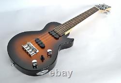 Tenor Ukulele Electric solid body Steel string LP style Guitar by Clearwater