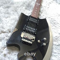 The Axe Style Electric Guitar Black HH Pickup Rosewood Fingerboard Chrome Part