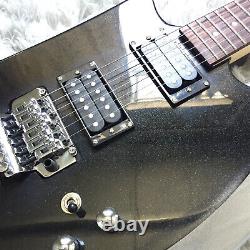 The Axe Style Electric Guitar Black HH Pickup Rosewood Fingerboard Chrome Part