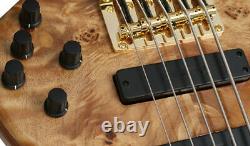 Tune TWB53 5 String Electric Bass Burl Top Brass Nut Notch Filter Casiopea