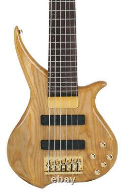 Tune TWX62 6 String Electric Active Bass Natural Ash Brass Nut Casiopea