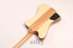 Unbranded 1 Style Natural Electric Guitar 6 Strings Solid Mahogany Body