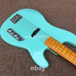 Unbranded 4 Strings ST Shape Electric Bass Guitar Maple Fingerboard One Pickup