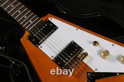 Unbranded Electric Guitar Special V Shaped White Pickguard String Through Body