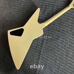 Unbranded Finished Electric Guitar Cream White Dot Inlay Black Hardware In China