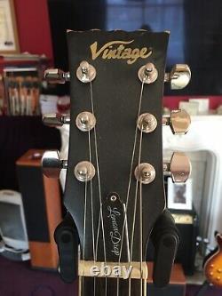 Vintage Guitars Lemon Drop Les Paul Guitar Left Handed LV100MRPGM Distressed
