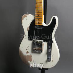 Vintage Relic White TL Electric Guitar Nitro Finish Aged Bridge Fast Shipping