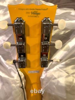 Vintage V132 ReIssued Electric Guitar in TV Yellow RRP £409 Brand New (G9)