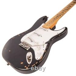 Vintage V6MRBK Electric Guitar RRP £479 Distressed Boulevard Black V6 ICON