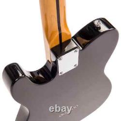 Vintage V75bk Telecaster Guitar Gloss Black Maple Neck £249 Inc + Free Pnp