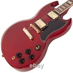 Vintage VS6 ReIssued Electric Guitar Cherry Red/Gold Hardware