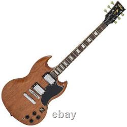 Vintage VS6 ReIssued Electric Guitar Natural Mahogany