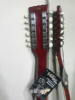 Vintage VSA500CR-12 string 335 Semi Hollow Electric Guitar = Tone Machine