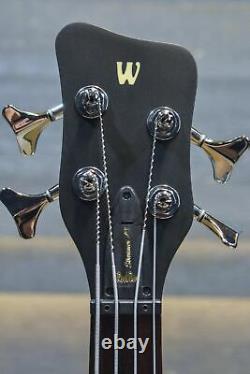 Warwick Rockbass Streamer LX 4-String Solid Black Electric Bass #RB-E-533854-14
