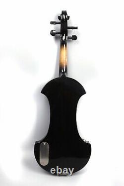Yinfente 4/4 Electric Silent Violin Natural wood Handmade Free Case+Bow #EV19