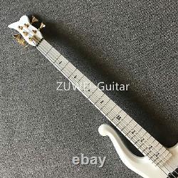 ZUWEI 5-String 1 Symbol Electric Bass Guitar Basswood Body Gold Hardware