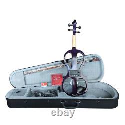 Zest Violins Stylish, Eye-Catching Electric Violin Metallic Purple Big Package