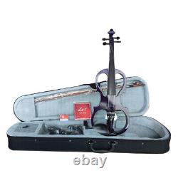 Zest Violins Stylish, Eye-Catching Electric Violin Metallic Purple Big Package