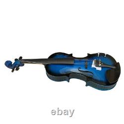 Zest Violins are Stylish, Eye-Catching 4/4 Electro Acoustic Blue Violin Big Pack