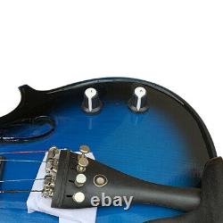Zest Violins are Stylish, Eye-Catching 4/4 Electro Acoustic Blue Violin Big Pack
